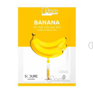 Lakštinė veido kaukė su bananų ekstraktu