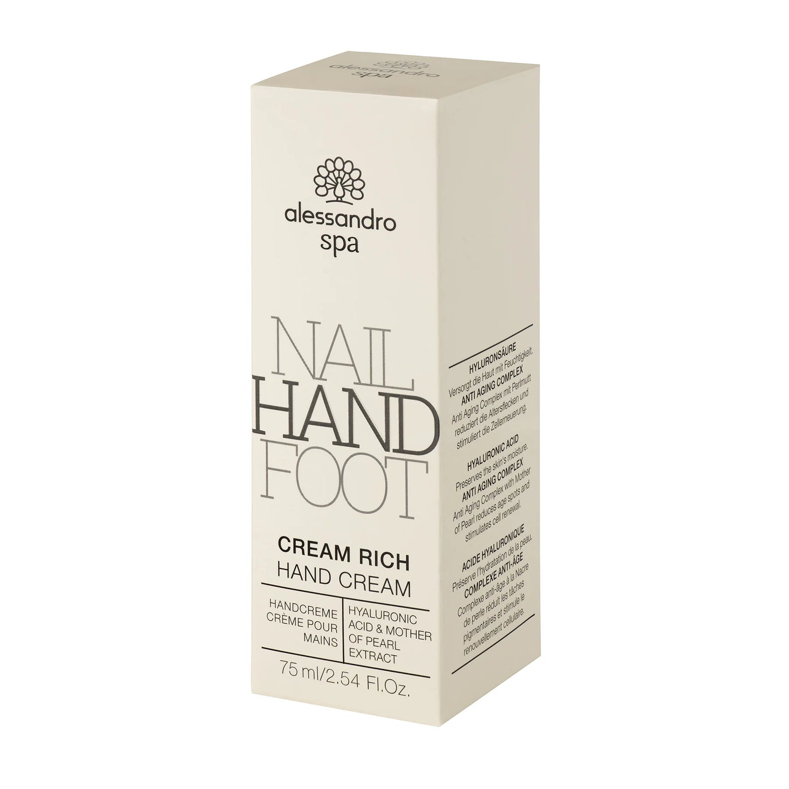 CREAM RICH intensyviai drėkinamasis rankų kremas su hialurono rūgštimi (75ml)