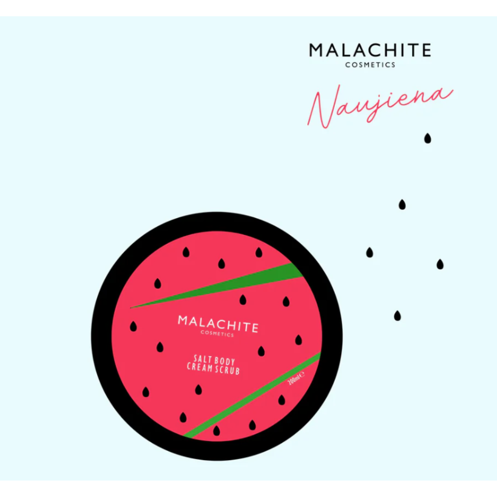 Kūno šveitiklis MALACHITE COSMETICS “WATERMELON”, 200ml