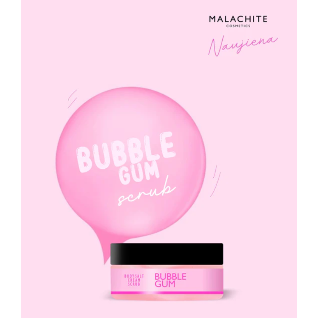 Kūno šveitiklis MALACHITE COSMETICS “BUBBLE GUM”, 200ml