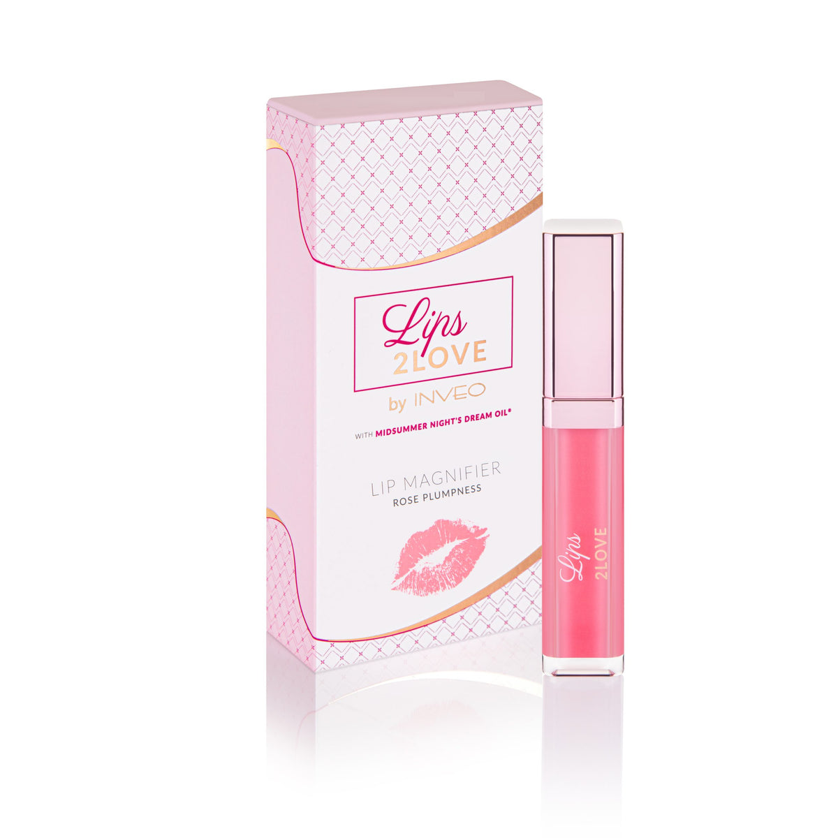 Rožinis putlinamasis lūpų blizgis „Lips2LOVE”