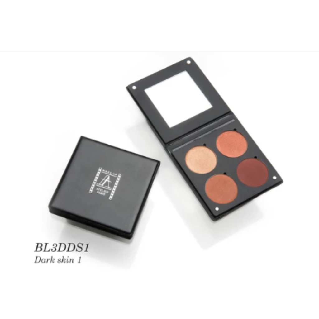 4 spalvų skaistalų/šešėlių paletė