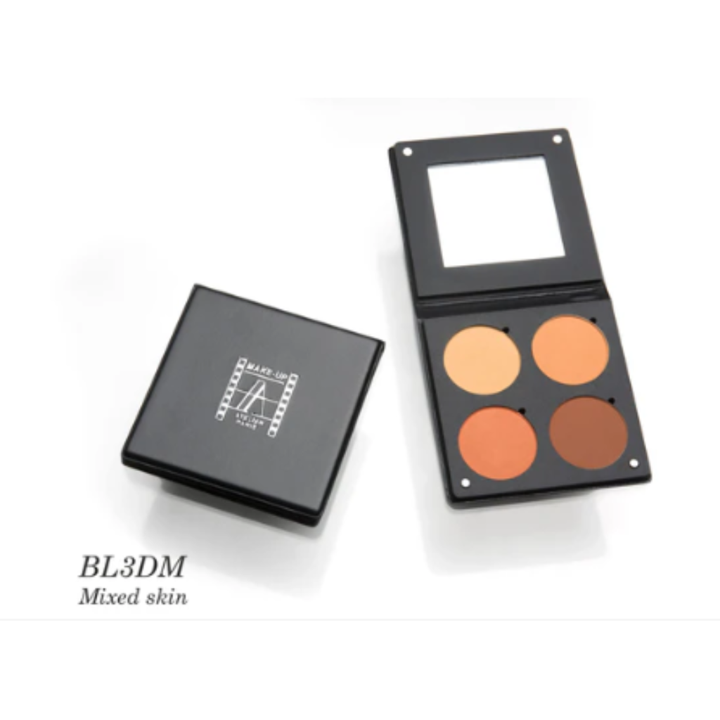 4 spalvų skaistalų/šešėlių paletė