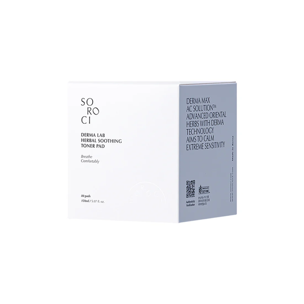 SOROCI raminamieji diskeliai "Derma Lab Herbal" (80 diskelių), 150 ml