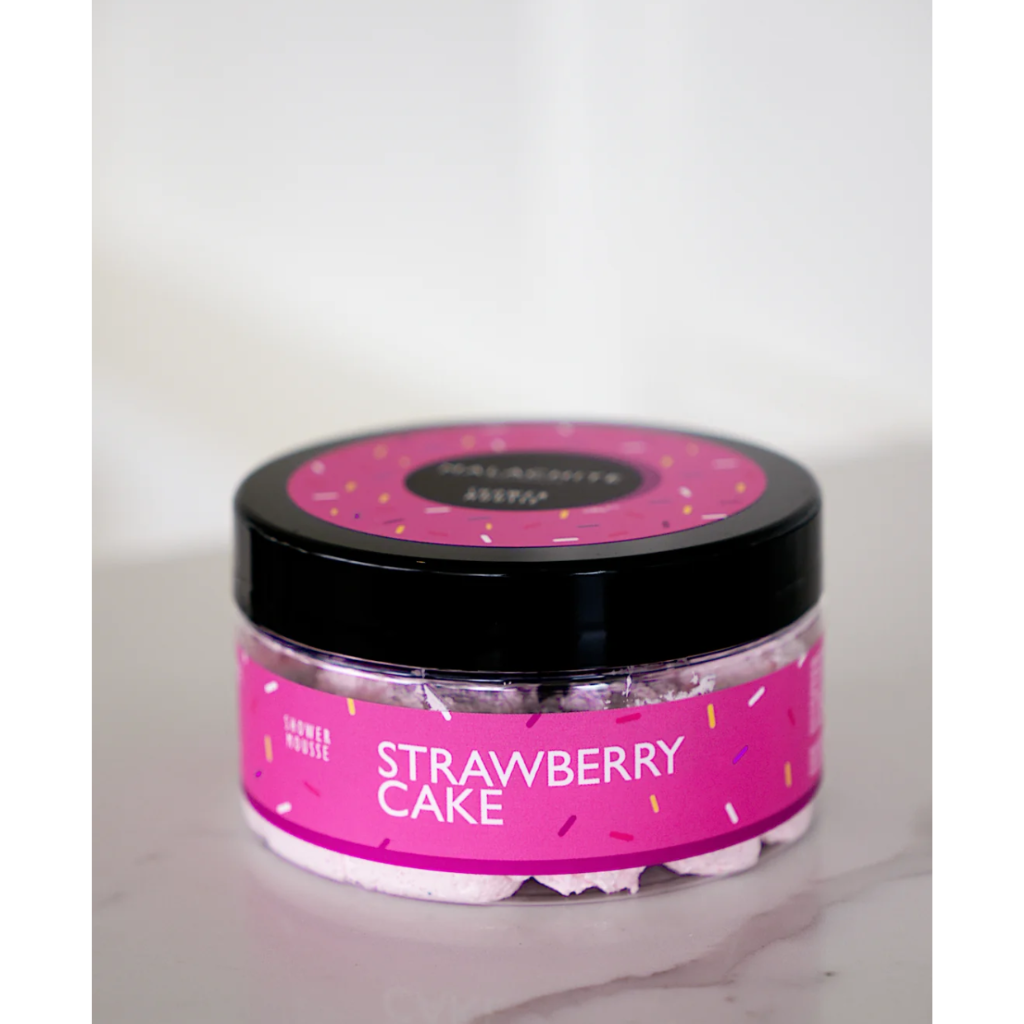 Dušo suflė “STRAWBERRY CAKE” MALACHITE COSMETICS, 150 g