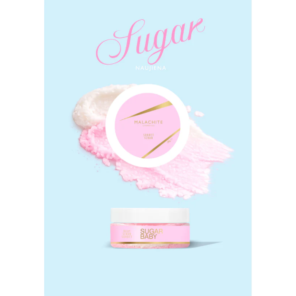 Kūno šveitiklis MALACHITE COSMETICS “Sugar Baby”, 200ml