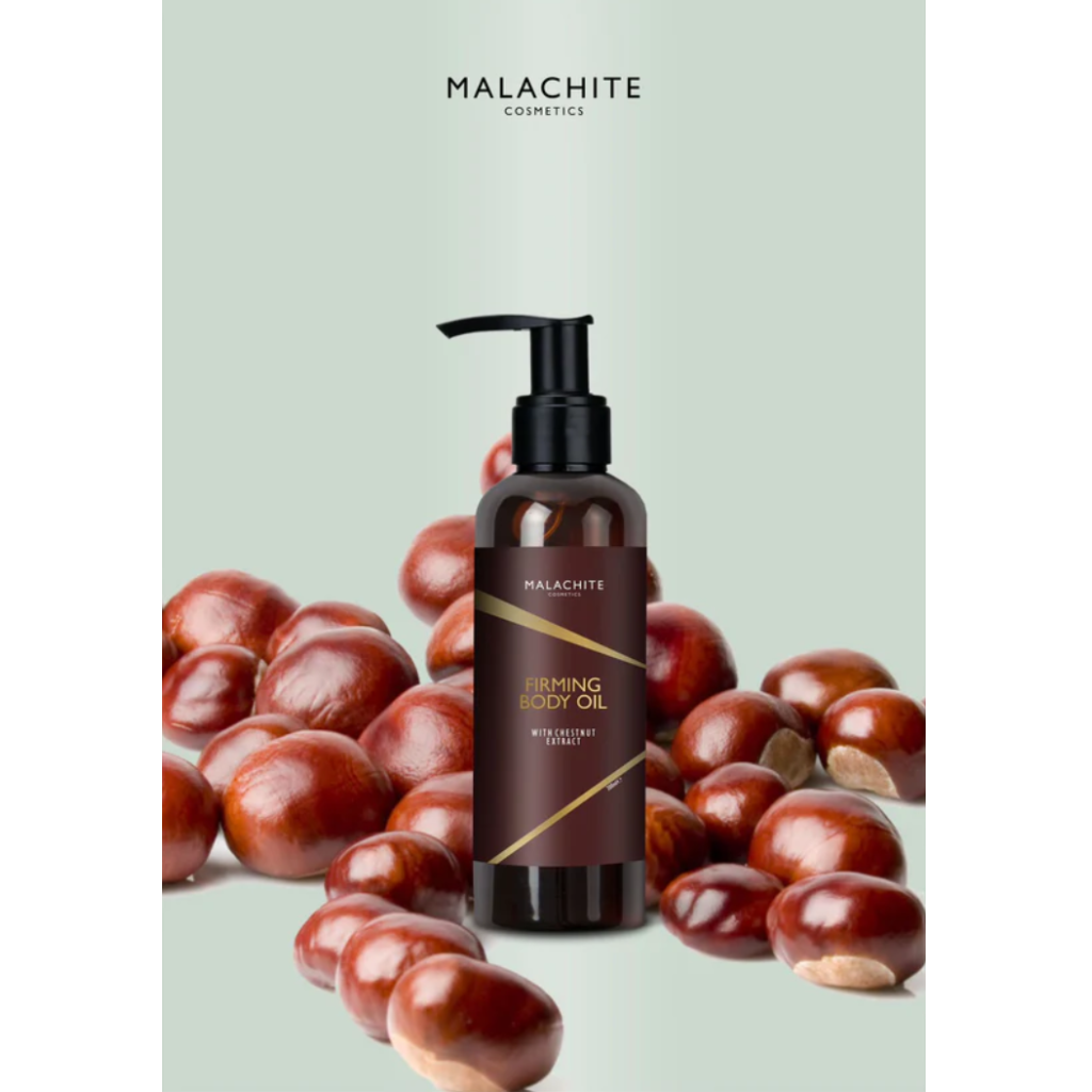 MALACHITE COSMETICS kūno aliejus su kaštono ekstraktu, 200 ml