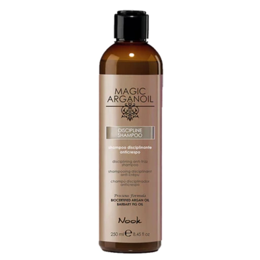 NOOK MAGIC ARGANOIL DISCIPLINE PLAUKUS SUVALDANTIS ŠAMPŪNASšampūnas