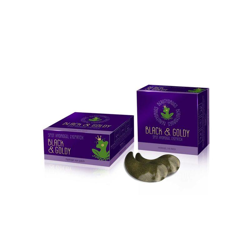 Beautydrugs Black & Goldy hydrogelio paakių kaukėsveido kaukė